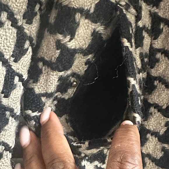 Banana Republic Houndstooth Blazer in Black and Cream - Picture 4 of 8